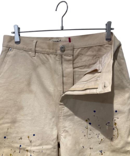 plateau（プラトー）plateau (プラトー) Wide leg work pants ベージュ サイズ:ONEの古着・服飾アイテム