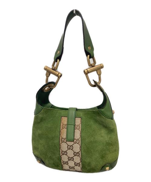GUCCI（グッチ）GUCCI (グッチ) ジャッキーハンドバッグ グリーンの古着・服飾アイテム