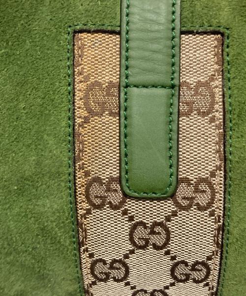 GUCCI（グッチ）GUCCI (グッチ) ジャッキーハンドバッグ グリーンの古着・服飾アイテム
