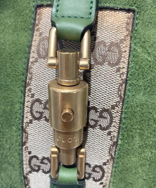 GUCCI（グッチ）GUCCI (グッチ) ジャッキーハンドバッグ グリーンの古着・服飾アイテム
