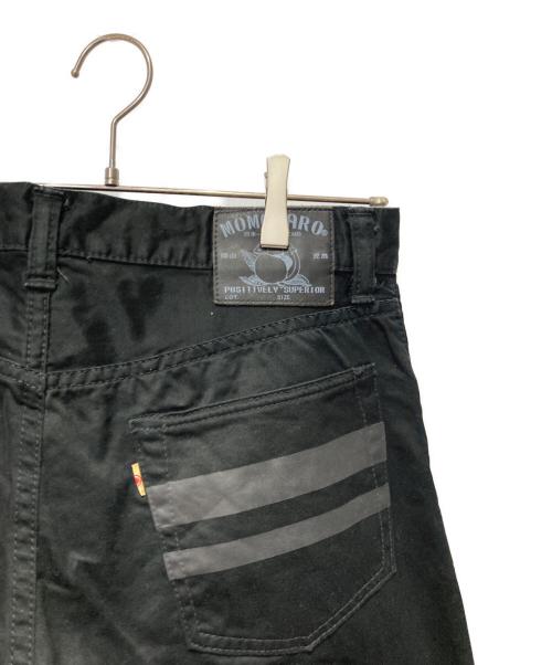 MOMOTARO JEANS（桃太郎ジーンズ）MOMOTARO JEANS (桃太郎ジーンズ) セルヴィッチウエポンナローテーパードパンツ ブラック サイズ:W33の古着・服飾アイテム