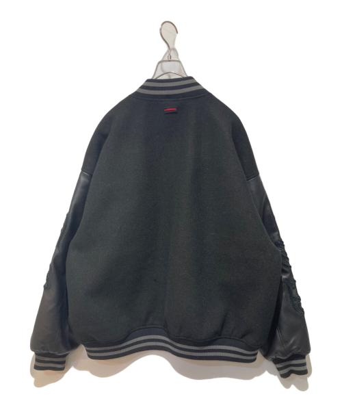 FUBU（フブ）FUBU (フブ) フェイクレザースタジャン ブラック サイズ:XXｌの古着・服飾アイテム