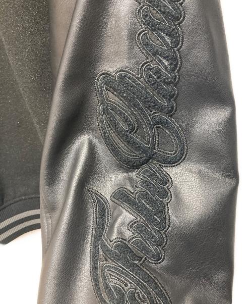 FUBU（フブ）FUBU (フブ) フェイクレザースタジャン ブラック サイズ:XXｌの古着・服飾アイテム