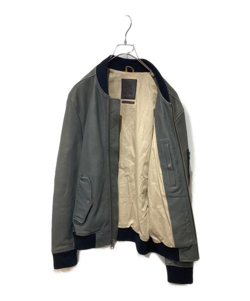Timberland（ティンバーランド）Timberland (ティンバーランド) ラムレザーブルゾン グリーン サイズ:Mの古着・服飾アイテム