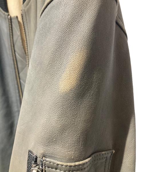 Timberland（ティンバーランド）Timberland (ティンバーランド) ラムレザーブルゾン グリーン サイズ:Mの古着・服飾アイテム