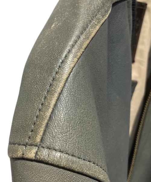 Timberland（ティンバーランド）Timberland (ティンバーランド) ラムレザーブルゾン グリーン サイズ:Mの古着・服飾アイテム