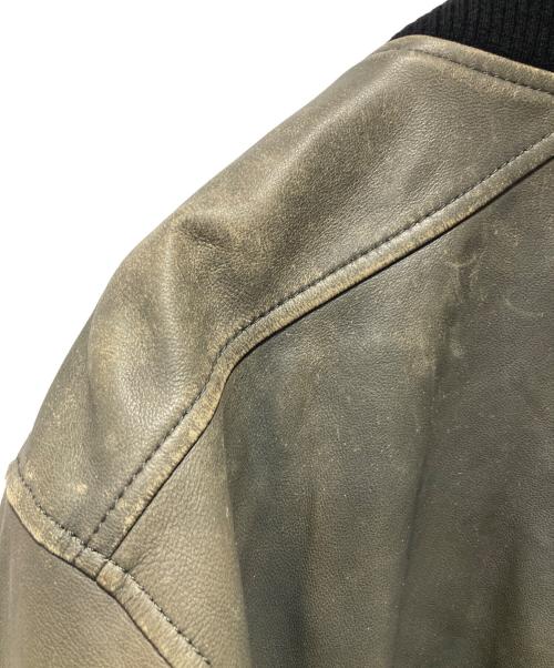 Timberland（ティンバーランド）Timberland (ティンバーランド) ラムレザーブルゾン グリーン サイズ:Mの古着・服飾アイテム