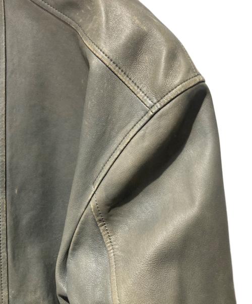Timberland（ティンバーランド）Timberland (ティンバーランド) ラムレザーブルゾン グリーン サイズ:Mの古着・服飾アイテム