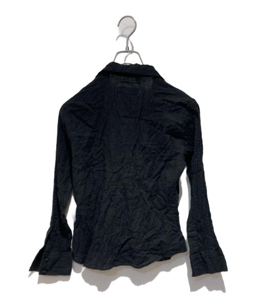Hysteric Glamour（ヒステリックグラマー）Hysteric Glamour (ヒステリックグラマー) HYS CHERRY TIMES ピンタックシャツ ブラック サイズ:Ｓの古着・服飾アイテム