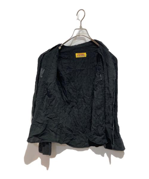 Hysteric Glamour（ヒステリックグラマー）Hysteric Glamour (ヒステリックグラマー) HYS CHERRY TIMES ピンタックシャツ ブラック サイズ:Ｓの古着・服飾アイテム