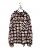 ）の古着「Hooded Flannel Shirt」｜レッド