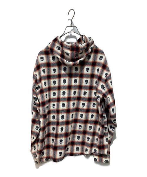 SUPREME（シュプリーム）Supreme (シュプリーム) NUMBER (N)INE (ナンバーナイン) Hooded Flannel Shirt レッド サイズ:Mの古着・服飾アイテム