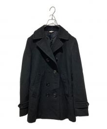 COMME des GARCONS HOMME PLUS（コムデギャルソンオムプリュス）の古着「8B メルトン ピーコート」｜ブラック