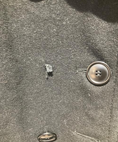 COMME des GARCONS HOMME PLUS（コムデギャルソンオムプリュス）COMME des GARCONS HOMME PLUS (コムデギャルソンオムプリュス) 8B メルトン ピーコート ブラック サイズ:XSの古着・服飾アイテム