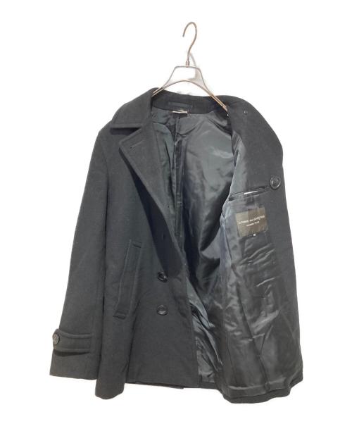 COMME des GARCONS HOMME PLUS（コムデギャルソンオムプリュス）COMME des GARCONS HOMME PLUS (コムデギャルソンオムプリュス) 8B メルトン ピーコート ブラック サイズ:XSの古着・服飾アイテム