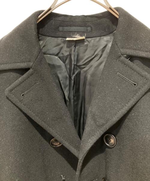 COMME des GARCONS HOMME PLUS（コムデギャルソンオムプリュス）COMME des GARCONS HOMME PLUS (コムデギャルソンオムプリュス) 8B メルトン ピーコート ブラック サイズ:XSの古着・服飾アイテム