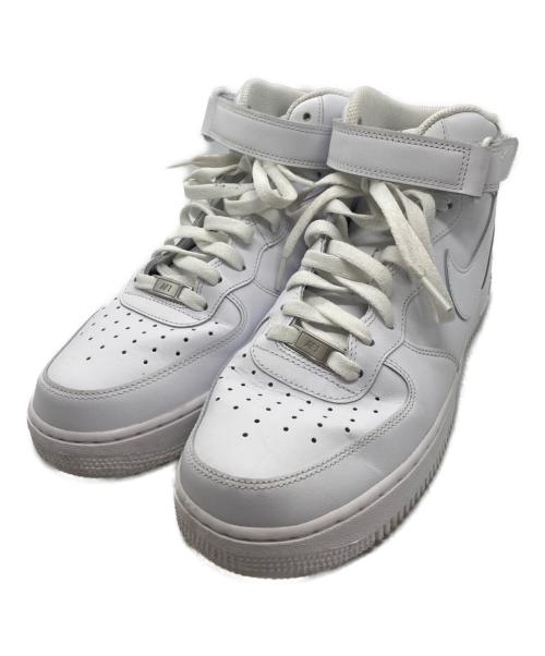 NIKE（ナイキ）NIKE (ナイキ) NIKE AIR FORCE 1 MID ホワイト サイズ:27cmの古着・服飾アイテム