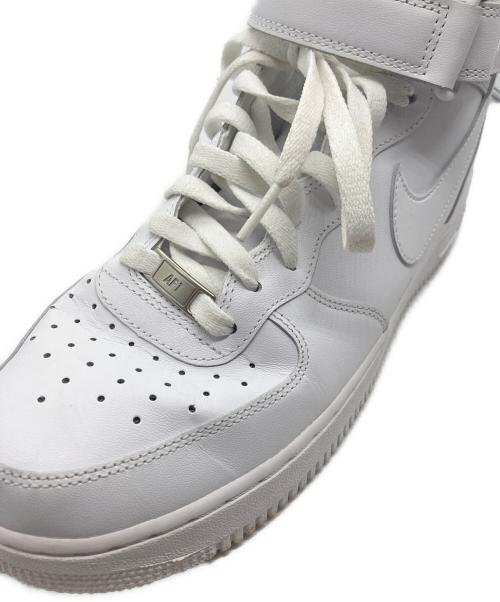 NIKE（ナイキ）NIKE (ナイキ) NIKE AIR FORCE 1 MID ホワイト サイズ:27cmの古着・服飾アイテム