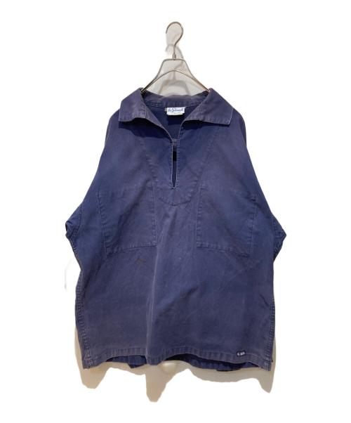 LE GLAZIK（ル グラジック）LE GLAZIK (ル グラジック) スキッパーシャツ ネイビー サイズ:52の古着・服飾アイテム