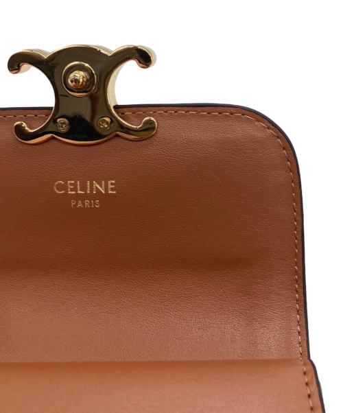 CELINE（セリーヌ）CELINE (セリーヌ) スモール フラップウォレット ベージュの古着・服飾アイテム