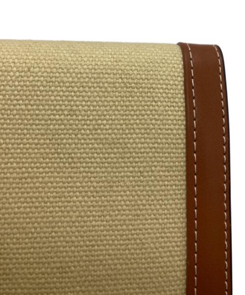 CELINE（セリーヌ）CELINE (セリーヌ) スモール フラップウォレット ベージュの古着・服飾アイテム