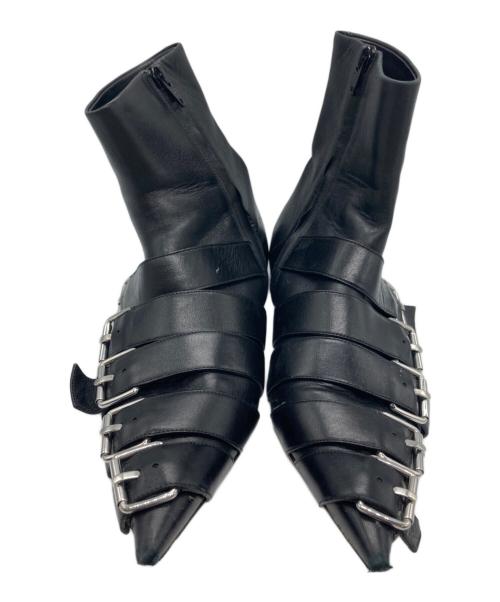 BALENCIAGA（バレンシアガ）BALENCIAGA (バレンシアガ) BUCKLE KNIFE BOOTS ブラック サイズ:38の古着・服飾アイテム