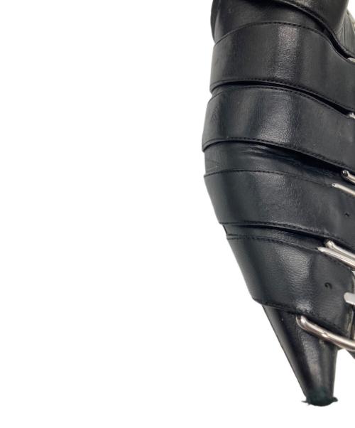 BALENCIAGA（バレンシアガ）BALENCIAGA (バレンシアガ) BUCKLE KNIFE BOOTS ブラック サイズ:38の古着・服飾アイテム