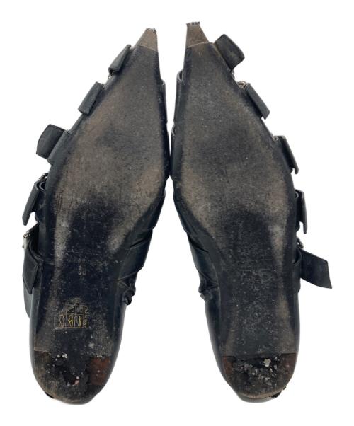 BALENCIAGA（バレンシアガ）BALENCIAGA (バレンシアガ) BUCKLE KNIFE BOOTS ブラック サイズ:38の古着・服飾アイテム