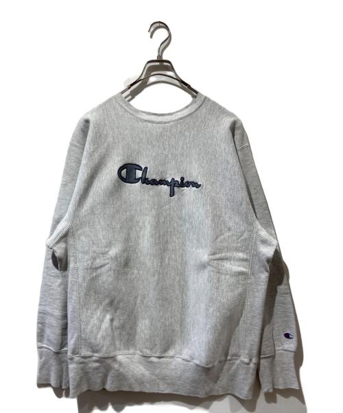 Champion REVERSE WEAVE（チャンピオン リバース ウィーブ）Champion REVERSE WEAVE (チャンピオン リバース ウィーブ) ロゴスウェット グレー サイズ:XLの古着・服飾アイテム