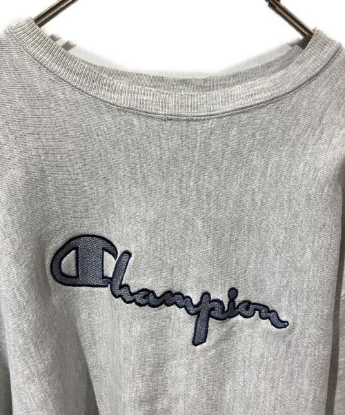 Champion REVERSE WEAVE（チャンピオン リバース ウィーブ）Champion REVERSE WEAVE (チャンピオン リバース ウィーブ) ロゴスウェット グレー サイズ:XLの古着・服飾アイテム