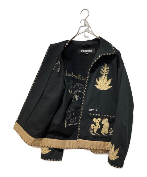 NEIGHBORHOOD（ネイバーフッド）NEIGHBORHOOD (ネイバーフッド) MEXICAN SOUVENIR JACKET ブラック サイズ:Ｌの古着・服飾アイテム