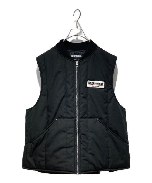 NEIGHBORHOOD（ネイバーフッド）NEIGHBORHOOD (ネイバーフッド) PADDED WORK VEST ブラック サイズ:Ｌの古着・服飾アイテム