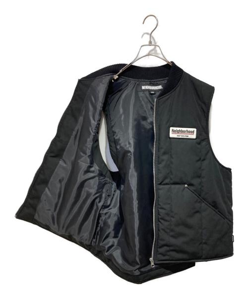 NEIGHBORHOOD（ネイバーフッド）NEIGHBORHOOD (ネイバーフッド) PADDED WORK VEST ブラック サイズ:Ｌの古着・服飾アイテム