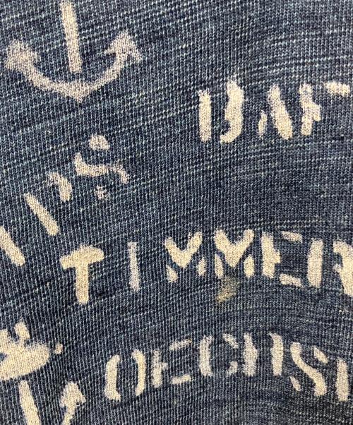 RRL（ダブルアールエル）RRL (ダブルアールエル) プリントスウェット インディゴ サイズ:Ｌの古着・服飾アイテム