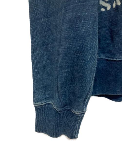 RRL（ダブルアールエル）RRL (ダブルアールエル) プリントスウェット インディゴ サイズ:Ｌの古着・服飾アイテム