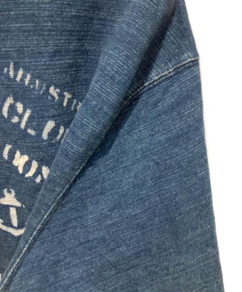RRL（ダブルアールエル）RRL (ダブルアールエル) プリントスウェット インディゴ サイズ:Ｌの古着・服飾アイテム