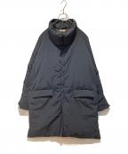 LAMONDラモンド）の古着「LIGHT SHELL STAND DOWN COAT」｜ネイビー
