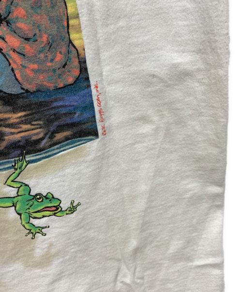 LIQUID BLUE（リキッドブルー）LIQUID BLUE (リキッドブルー) プリントTシャツ ホワイト サイズ:Ｌの古着・服飾アイテム