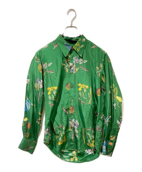 CABAN（キャバン）CABAN (キャバン) ボタニカルプリントシャツ グリーン サイズ:Sの古着・服飾アイテム