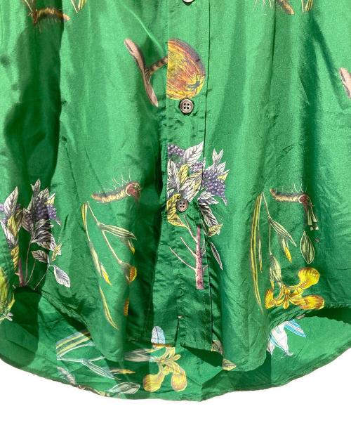 CABAN（キャバン）CABAN (キャバン) ボタニカルプリントシャツ グリーン サイズ:Sの古着・服飾アイテム