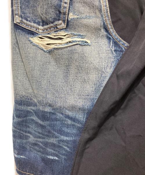 JUNYA WATANABE COMME des GARCONS（(ジュンヤワタナベ コムデギャルソン）JUNYA WATANABE COMME des GARCONS ((ジュンヤワタナベ コムデギャルソン) デニムドッキングスカート ネイビー サイズ:XSの古着・服飾アイテム
