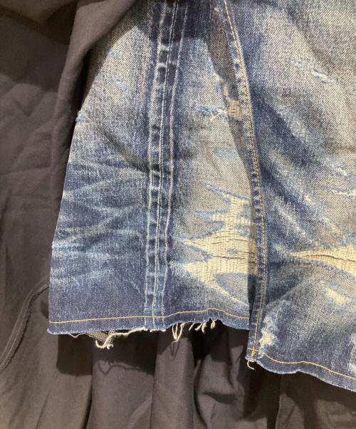 JUNYA WATANABE COMME des GARCONS（(ジュンヤワタナベ コムデギャルソン）JUNYA WATANABE COMME des GARCONS ((ジュンヤワタナベ コムデギャルソン) デニムドッキングスカート ネイビー サイズ:XSの古着・服飾アイテム