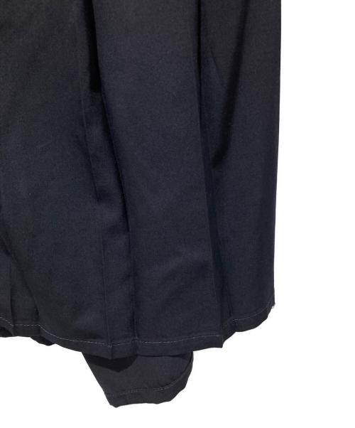 JUNYA WATANABE COMME des GARCONS（(ジュンヤワタナベ コムデギャルソン）JUNYA WATANABE COMME des GARCONS ((ジュンヤワタナベ コムデギャルソン) ウール プリーツ アシンメトリー スカート ネイビー サイズ:Sの古着・服飾アイテム