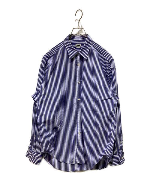 H BEAUTY&YOUTH（エイチ ビューティー&ユース）H BEAUTY&YOUTH (エイチ ビューティー&ユース) DOUBLE CUFFS REGULAR COLLAR SHIRT ブルー サイズ:Sの古着・服飾アイテム