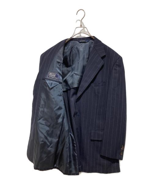 POLO RALPH LAUREN（ポロ・ラルフローレン）POLO RALPH LAUREN (ポロ・ラルフローレン) ストライプセットアップスーツ ネイビー サイズ:A6の古着・服飾アイテム