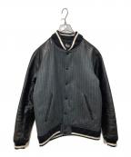stussy×FRAGMENT DESIGNステューシー×フラグメントデザイン）の古着「スタジャン」｜ブラック