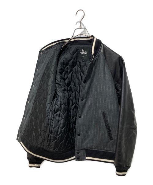 stussy（ステューシー）stussy (ステューシー) FRAGMENT DESIGN (フラグメントデザイン) スタジャン ブラック サイズ:Mの古着・服飾アイテム