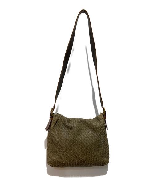 BOTTEGA VENETA（ボッテガベネタ）BOTTEGA VENETA (ボッテガベネタ) イントレチャート ショルダーバッグ オリーブの古着・服飾アイテム