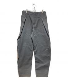 newnow（ニューナウ）の古着「Deformed Tuck Pants」｜グレー
