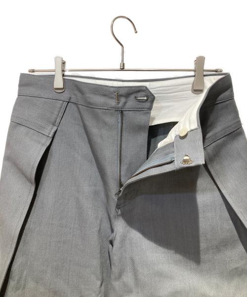 newnow（ニューナウ）newnow (ニューナウ) Deformed Tuck Pants グレー サイズ:Mの古着・服飾アイテム